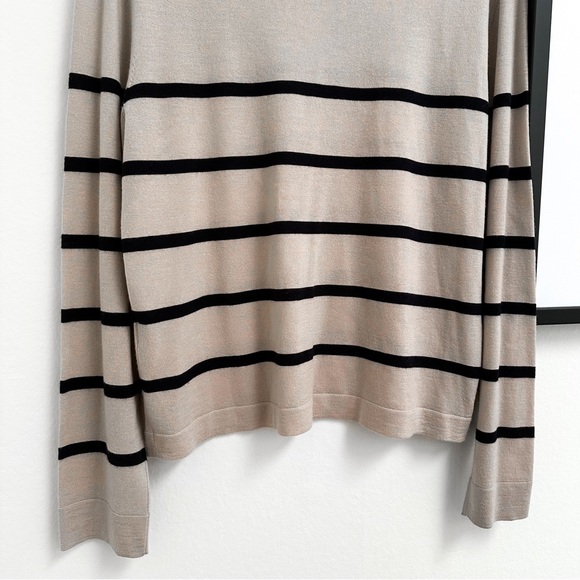SOLD Jenni Kayne Mercer Crewneck Sweater in Ecru Stripe Size XL - Picture 9 of 11
